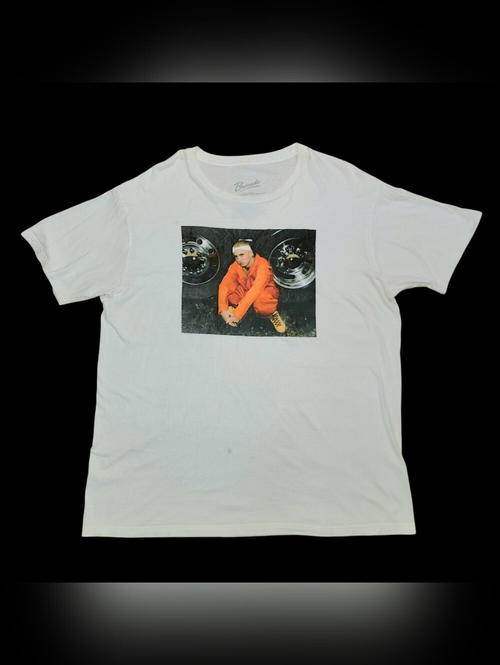 Vintage Eminem Rap Band Tee White Short Sleeve Crew Neck